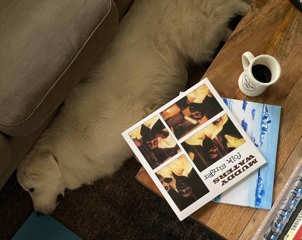 dog with vinyl record | Long Center