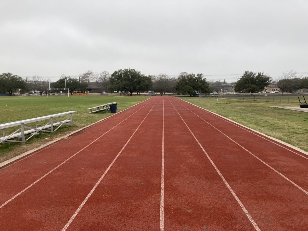 red running track