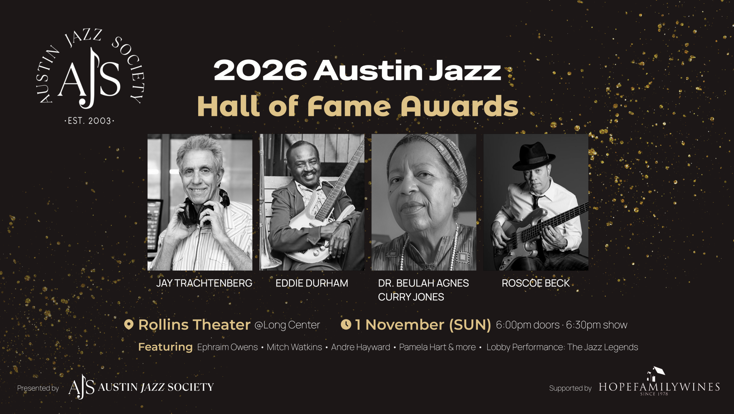 AUSTIN JAZZ HALL OF FAME AWARDS 2026