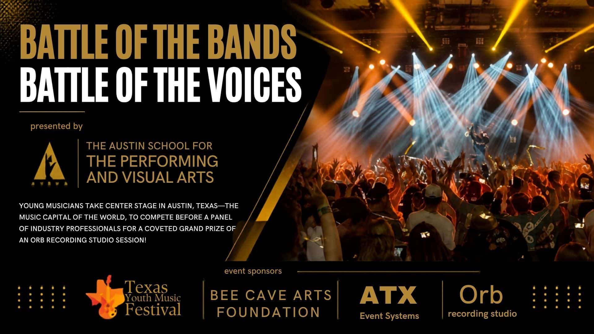 TEXAS YOUTH MUSIC FESTIVAL MAIN EVENT: Battle of the Bands + Voices